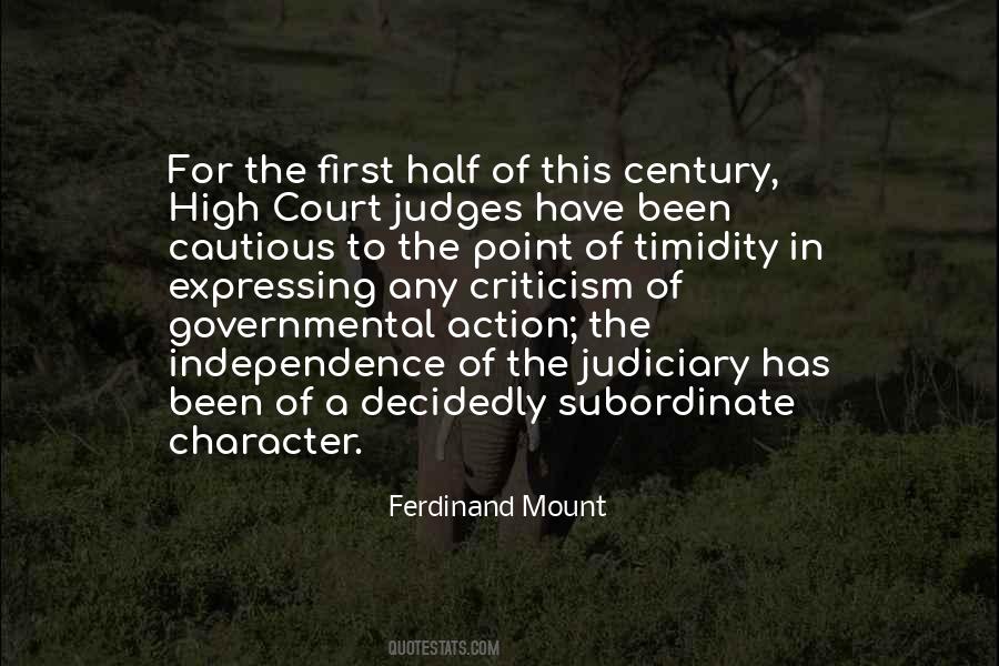 Quotes About The Judiciary #1530717