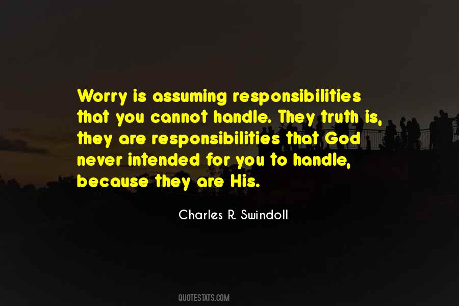 Quotes About Responsibilities #1229806