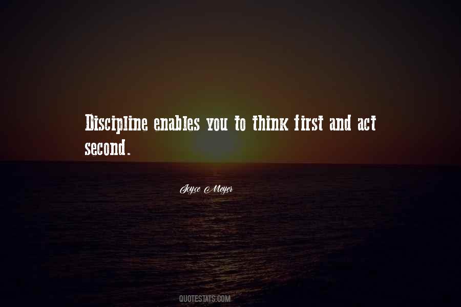 Control And Discipline Quotes #1211710