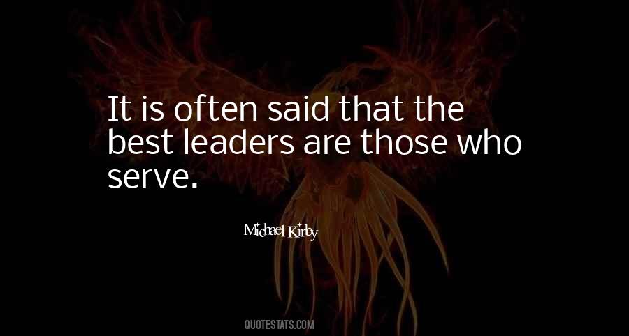 Leader Leadership Quotes #67319