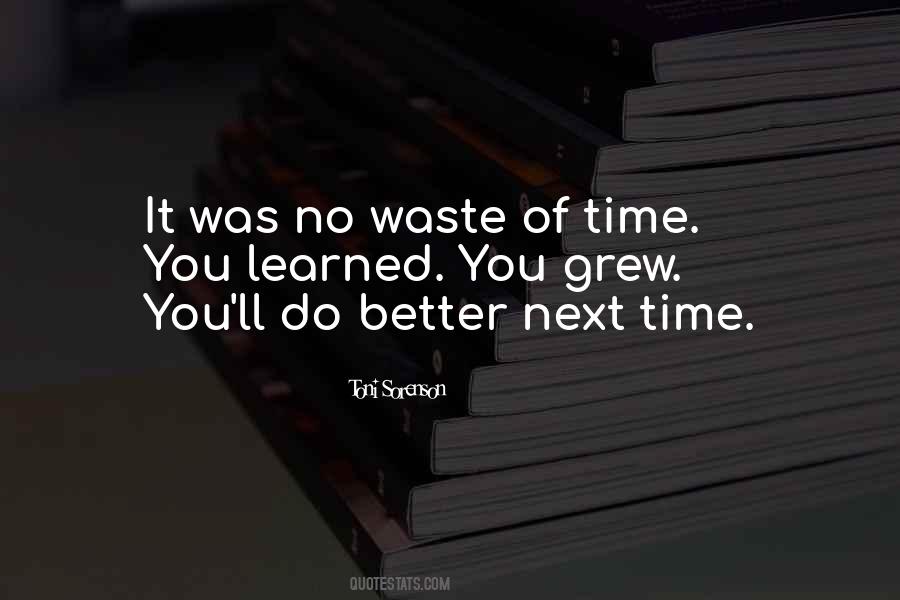 Quotes About Waste Of Time #1032644