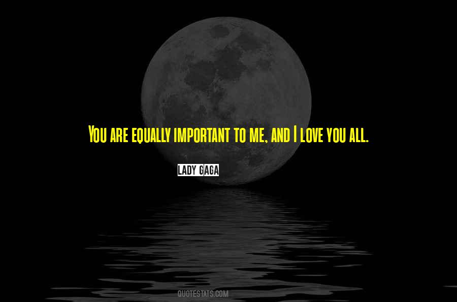 Quotes About You Are Important To Me #227995
