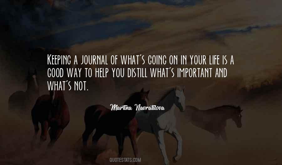 Quotes About Keeping A Journal #1159115