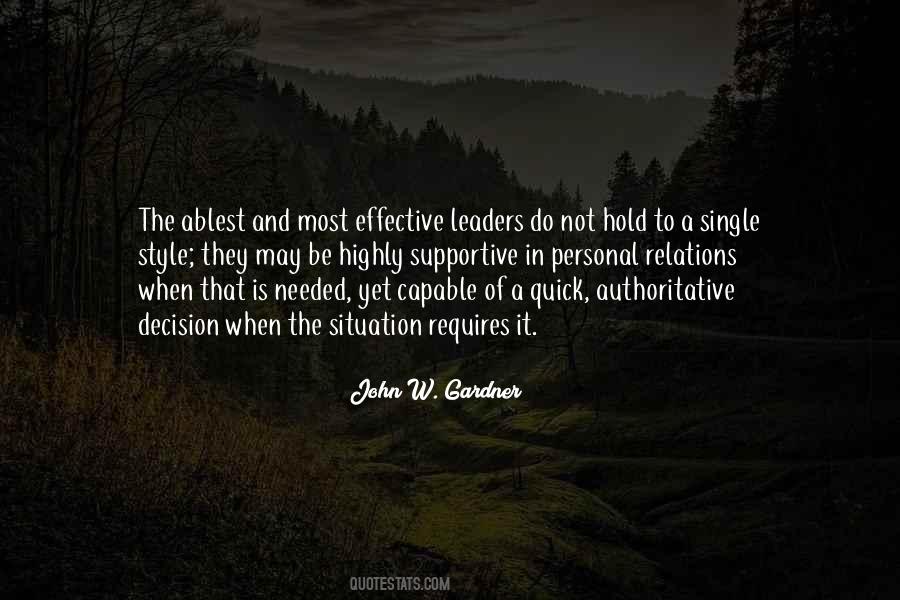 An Effective Leader Quotes #1249469