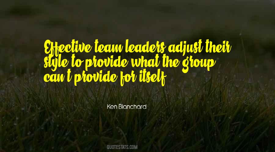 An Effective Leader Quotes #345360