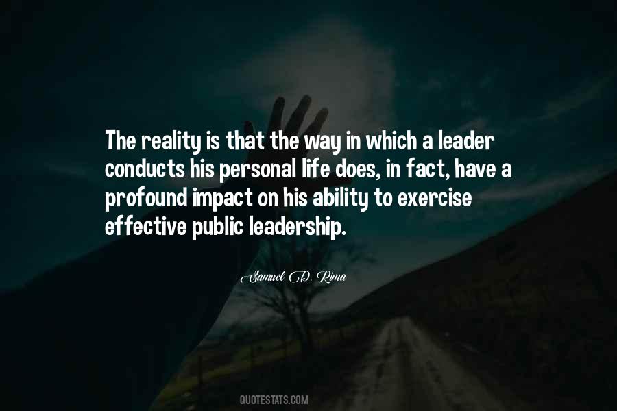 An Effective Leader Quotes #373047