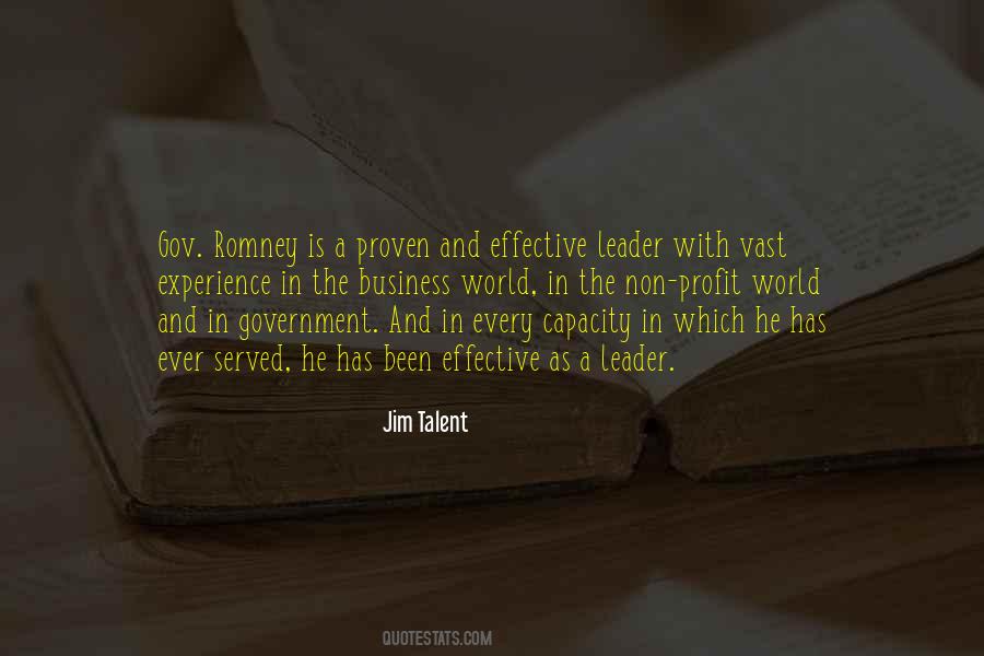 An Effective Leader Quotes #555216