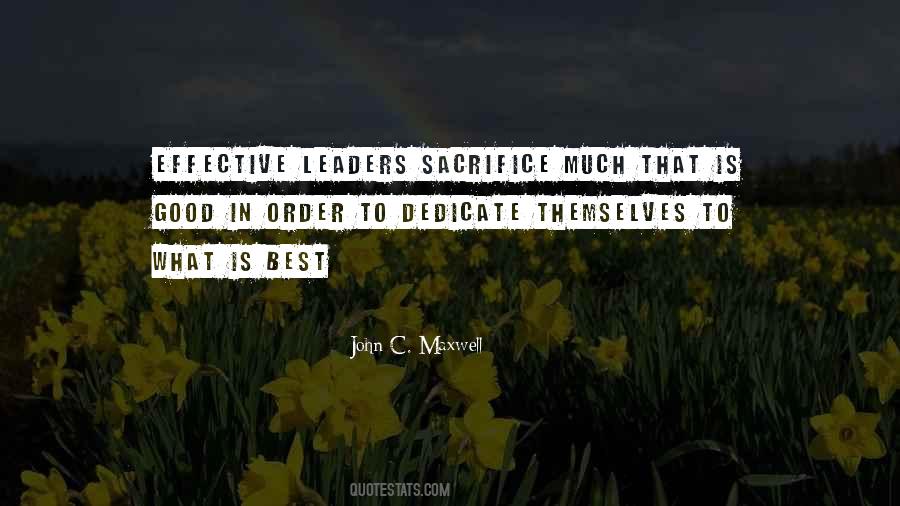 An Effective Leader Quotes #586095