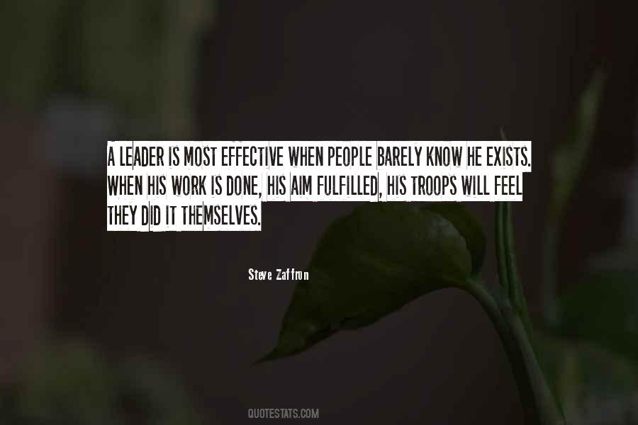 An Effective Leader Quotes #77481