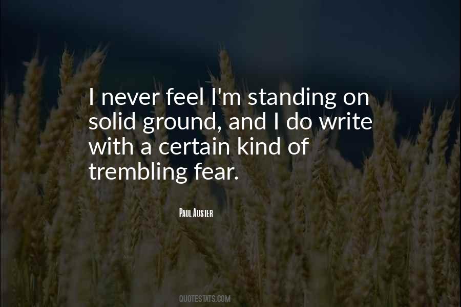 Quotes About Trembling #1178264