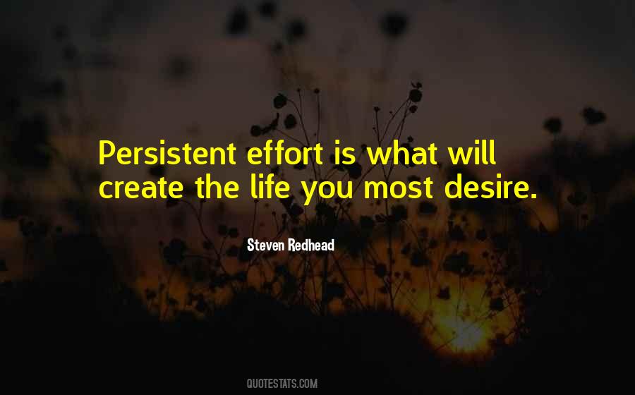 Persistent Effort Quotes #879663