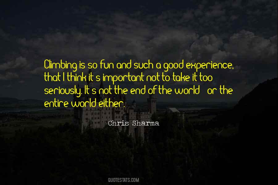 Quotes About A Good Experience #1547926