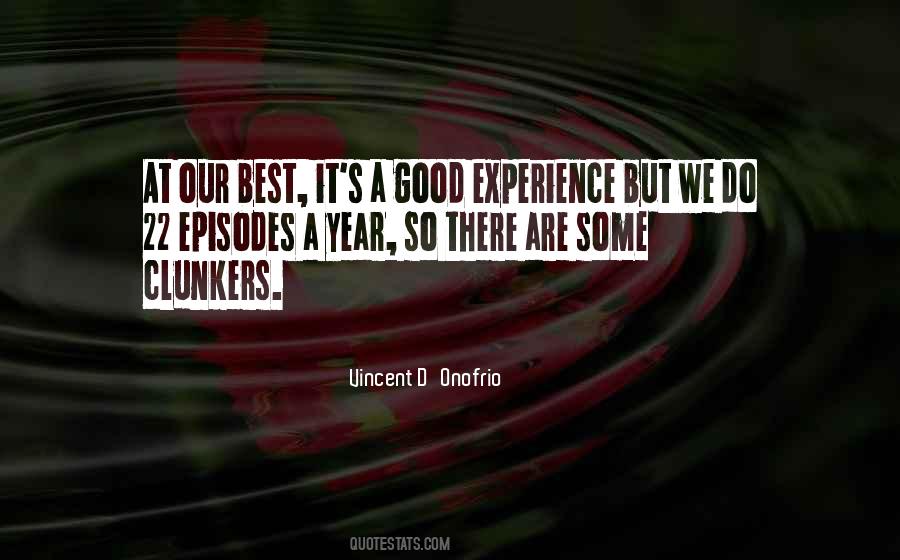 Quotes About A Good Experience #380423