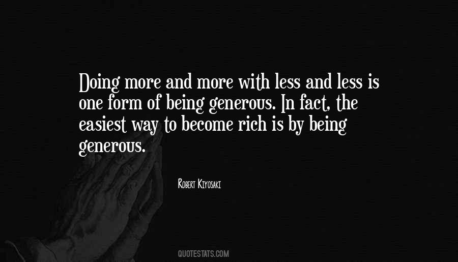 Being Generous Quotes #11258