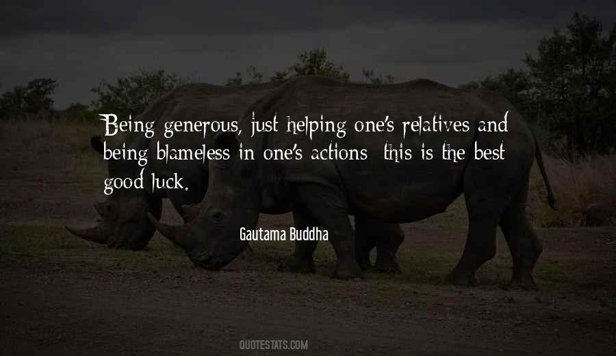 Being Generous Quotes #607316