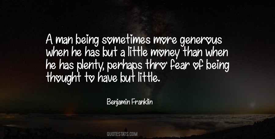 Being Generous Quotes #612350