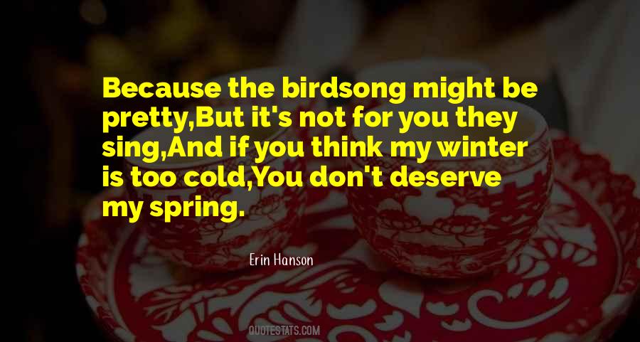 Quotes About Birdsong #222127