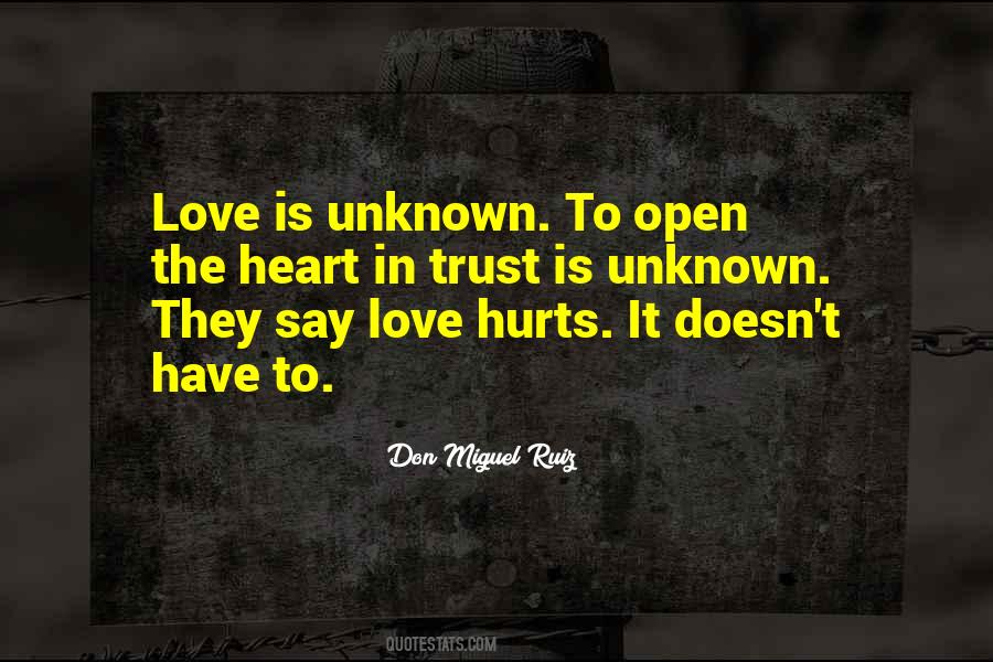 Quotes About The Unknown Love #1064634