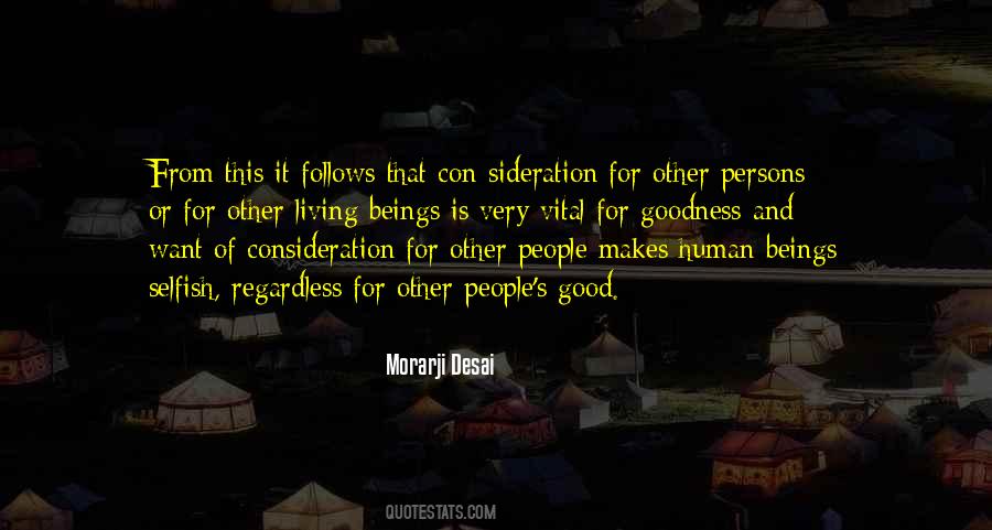 Quotes About Consideration #1401016