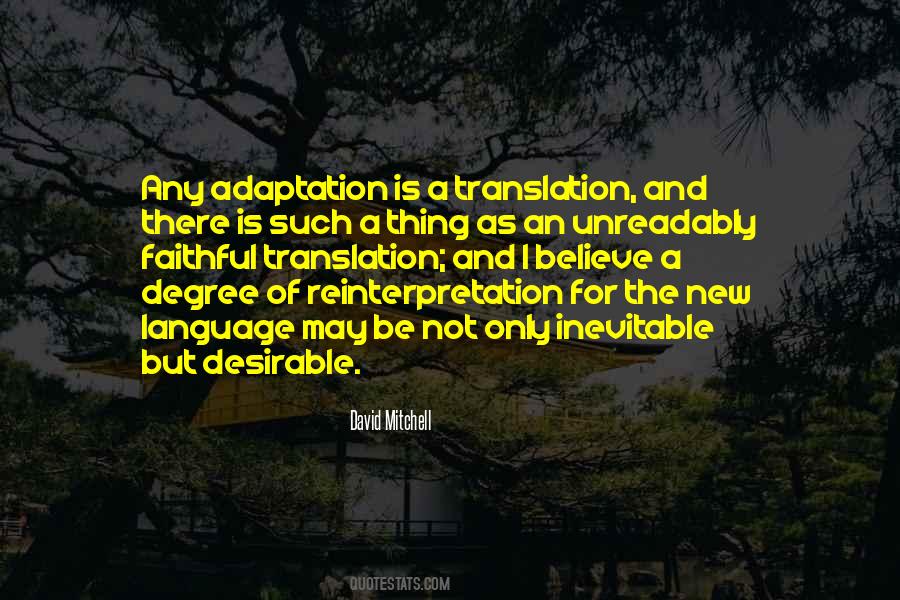 Quotes About Reinterpretation #791293