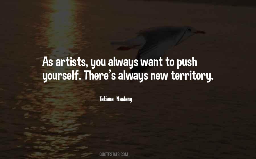 Quotes About New Territory #149155