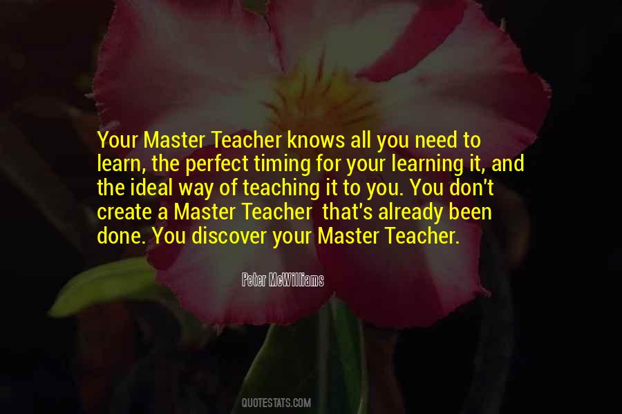 Quotes About The Ideal Teacher #50067