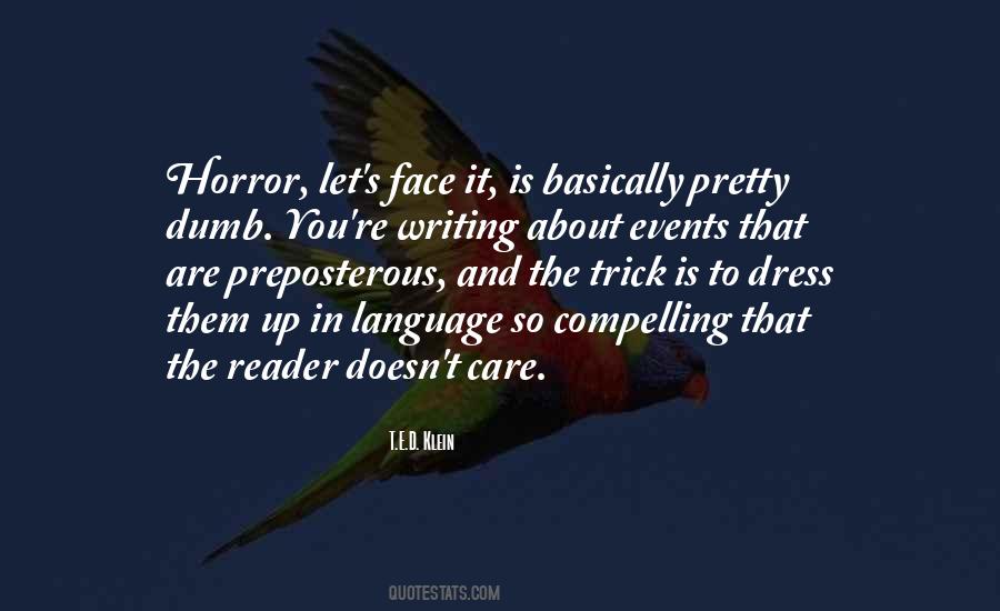 Horror Writing Quotes #1726655