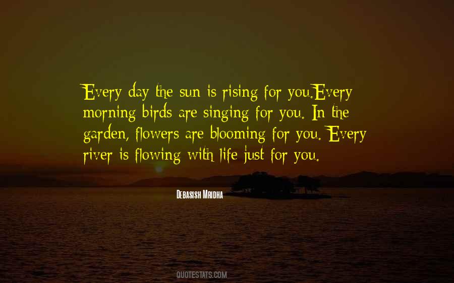 Quotes About Flowers In The Morning #169277