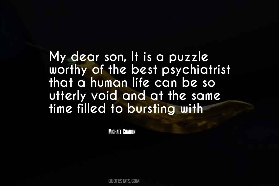 Life Is A Puzzle Quotes #1178239