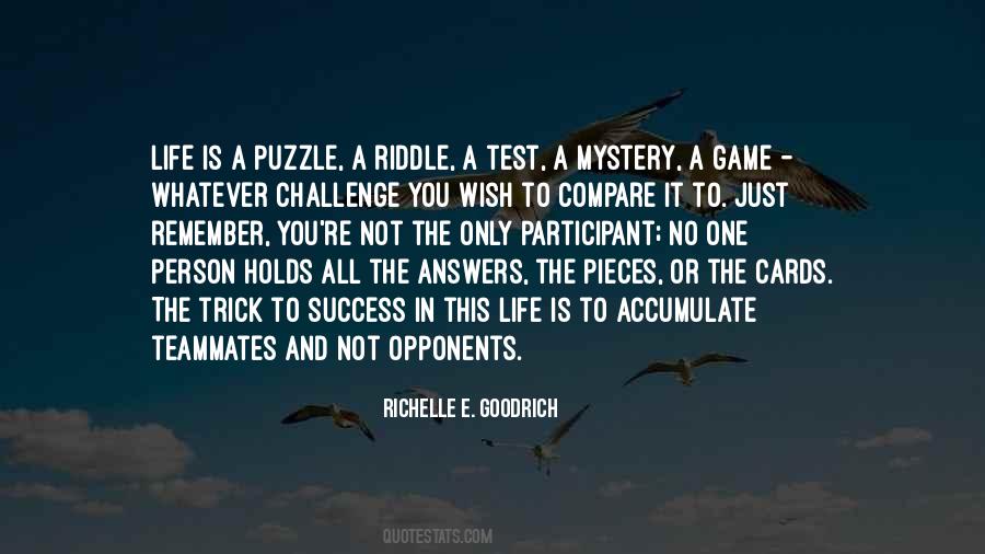 Life Is A Puzzle Quotes #1736393