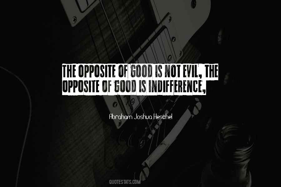 Quotes About Indifference Evil #843164