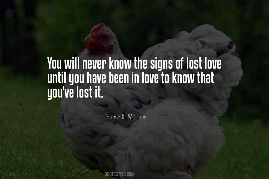Quotes About Signs Of Love #232261
