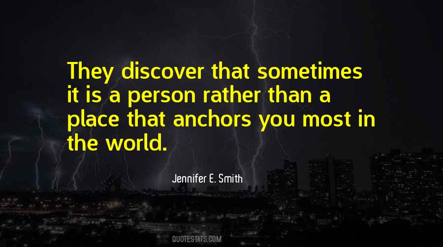 Quotes About Anchors #501344