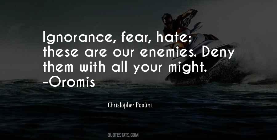 Quotes About Ignorance And Hate #291137