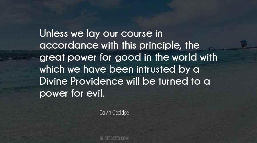 Quotes About Evil Power #91316