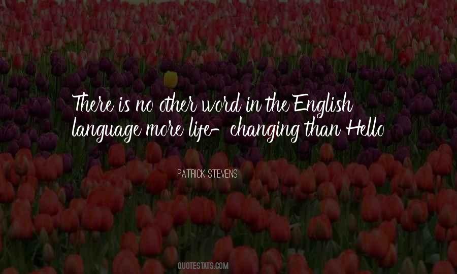 Quotes About The English Language #1253637