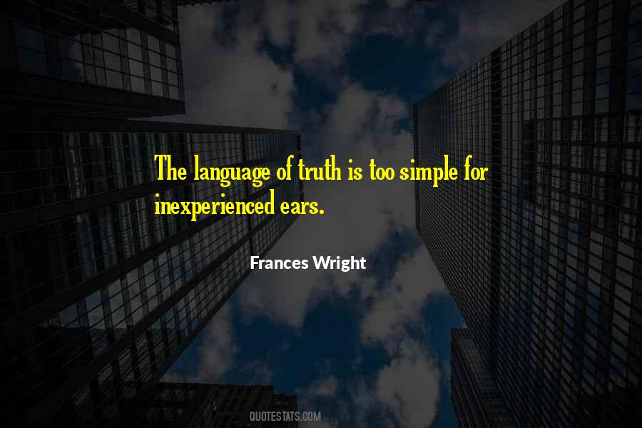 Quotes About Simple Language #1434260