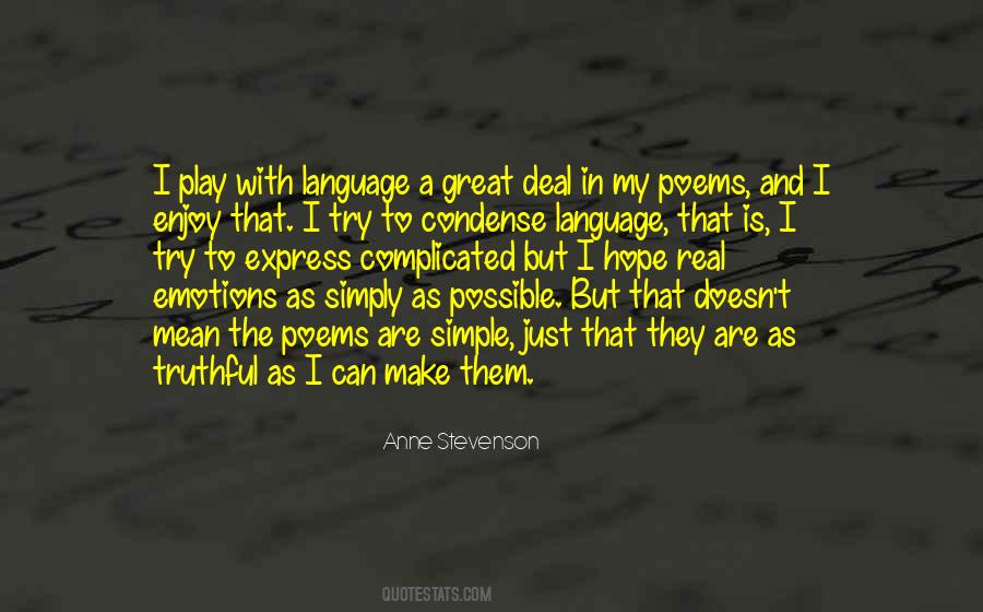 Quotes About Simple Language #287592