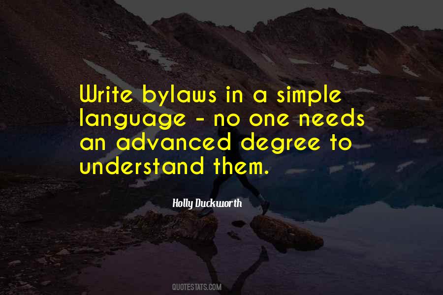 Quotes About Simple Language #351266