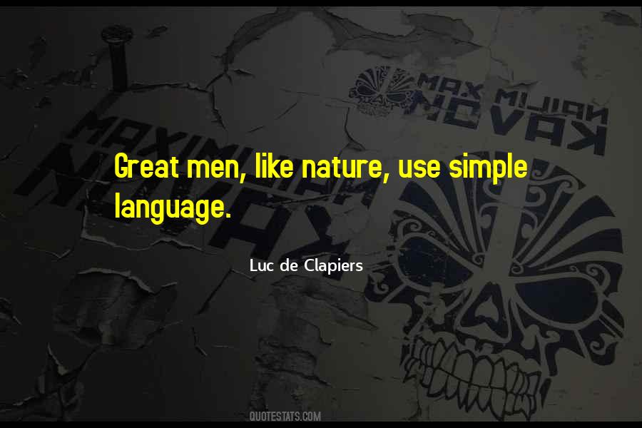 Quotes About Simple Language #983000