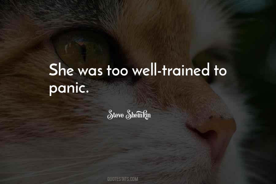 Quotes About Panic #1300897