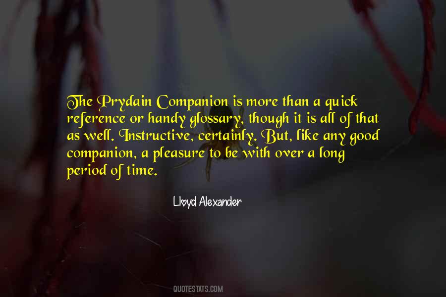 Quotes About Good Companion #172878