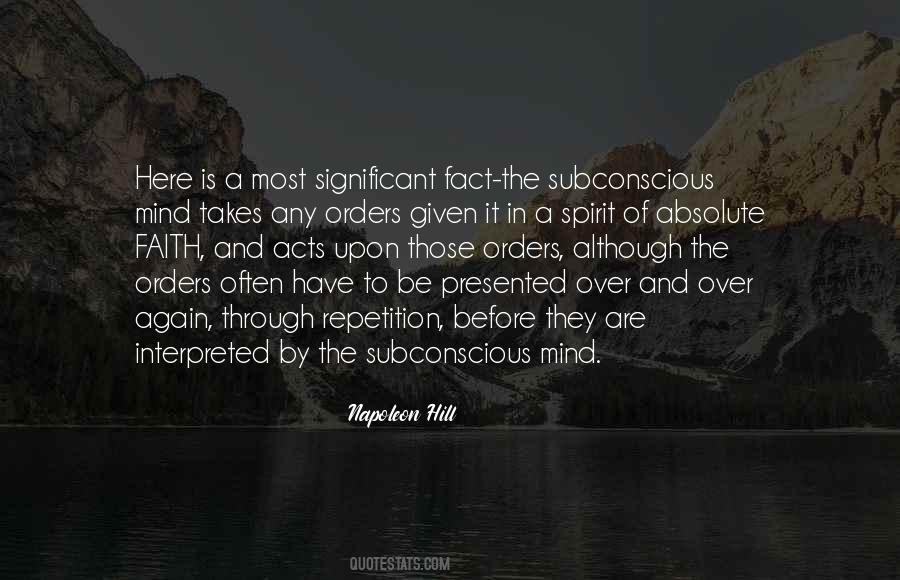 Quotes About Subconscious Mind #1175757