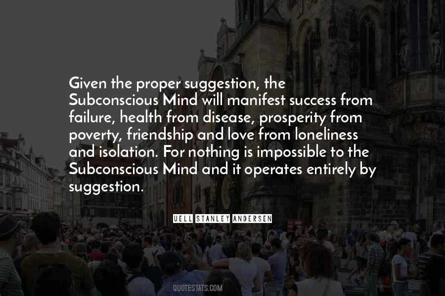 Quotes About Subconscious Mind #364147