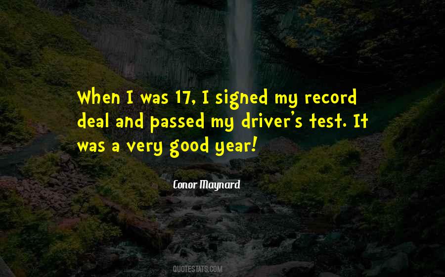 Quotes About Good Driver #17146