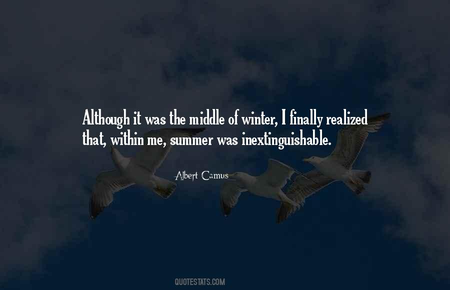 Quotes About The Middle Of Summer #16495