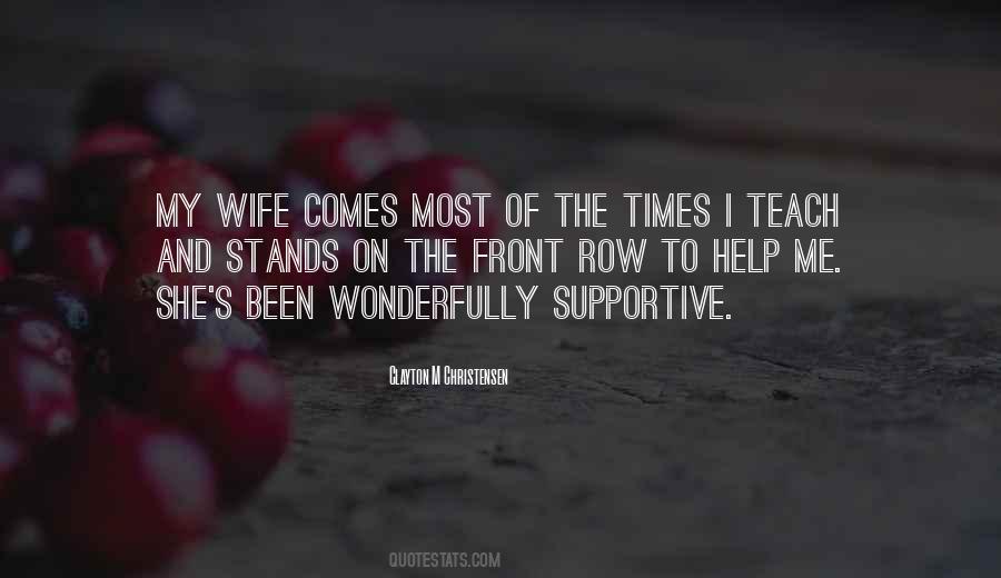 Quotes About Supportive Wife #128740