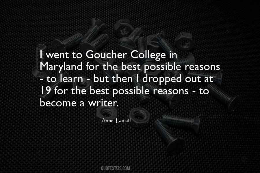 Goucher College Quotes #920577