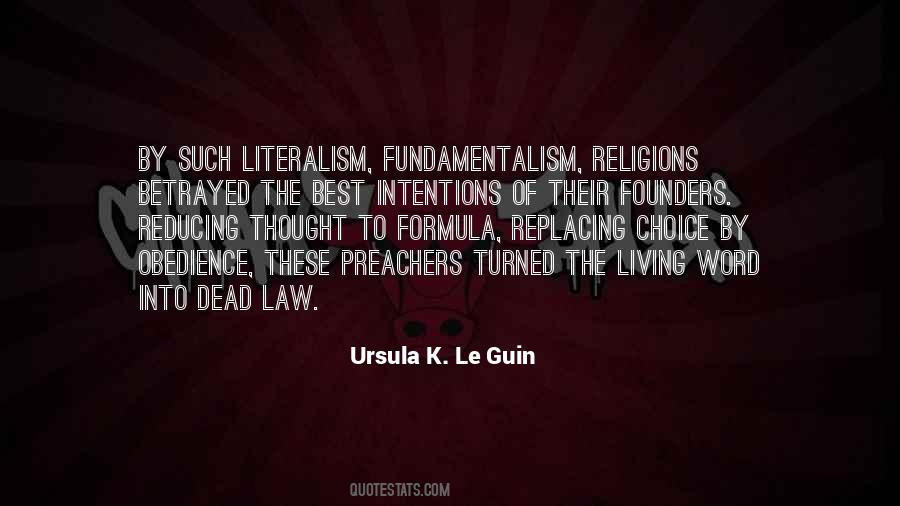 Quotes About Fundamentalism #1123633