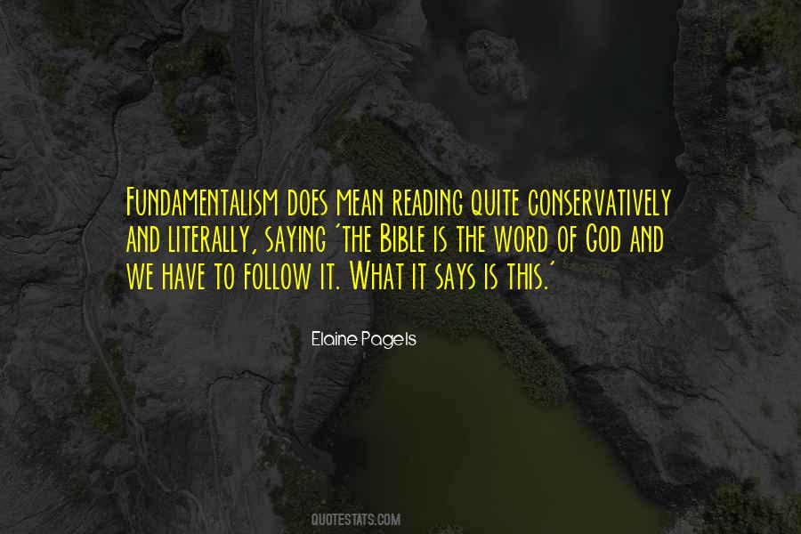 Quotes About Fundamentalism #834046